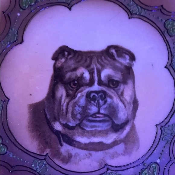 Decorative Bulldog Plate